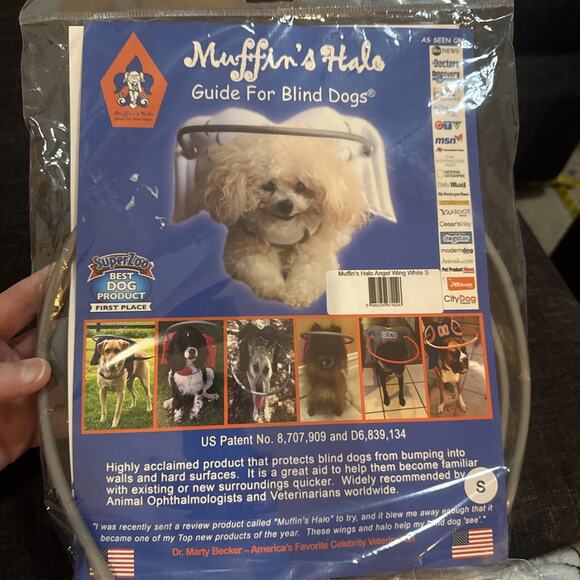 NEW Muffin's Halo Guide for Blind Dogs size Small Gray - Picture 1 of 4